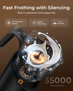 Electric Milk Frother 600ml Automatic Cold Hot Foam Maker for Coffee Latte Cappuccino Macchiato Hot Chocolate Kitchen Appliance 2