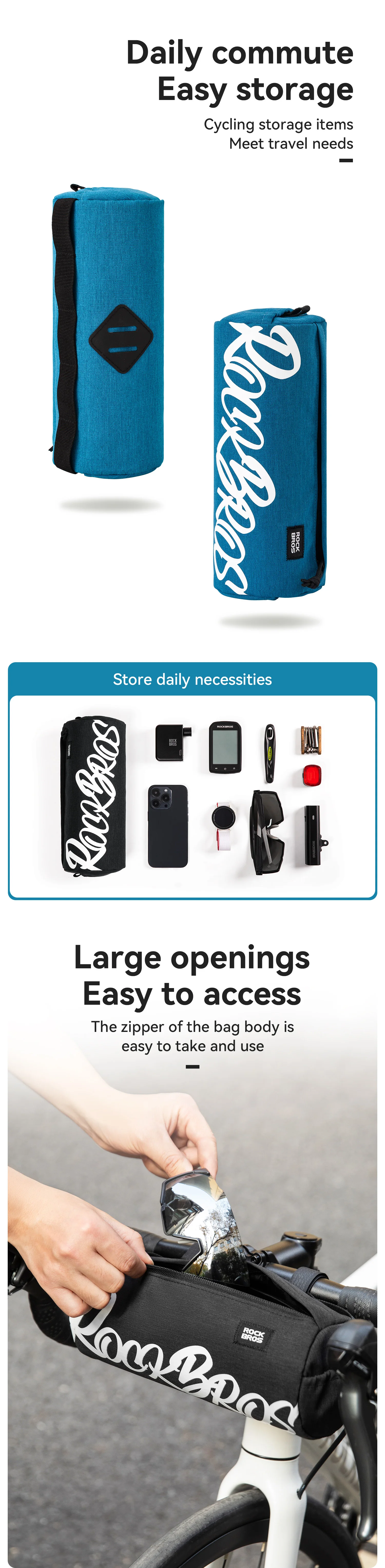 bike handlebar storage bag