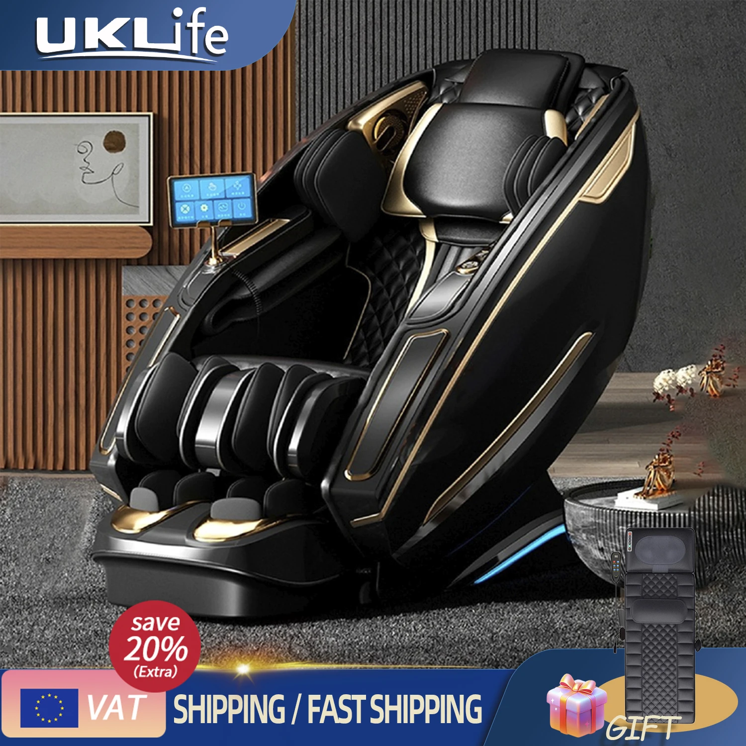 3YearWarranty4DSLTrackZeroGravityfullbodyAirBagMassager