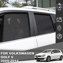 

For Volkswagen VW Golf 6 Mk6 2008-2012 5 Door Magnet Car Sunshade Front Windshield Mesh Frame Curtain Baby Window Sun Shade