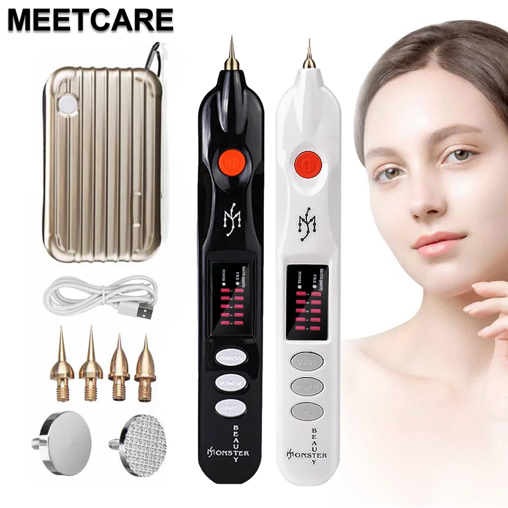 Electric Plasma Pen Removal Dark Spot Pigment Anti Mole Tattoo Wart Dark Spot for Eye Lifting Skin Replace Fine Round Sterile