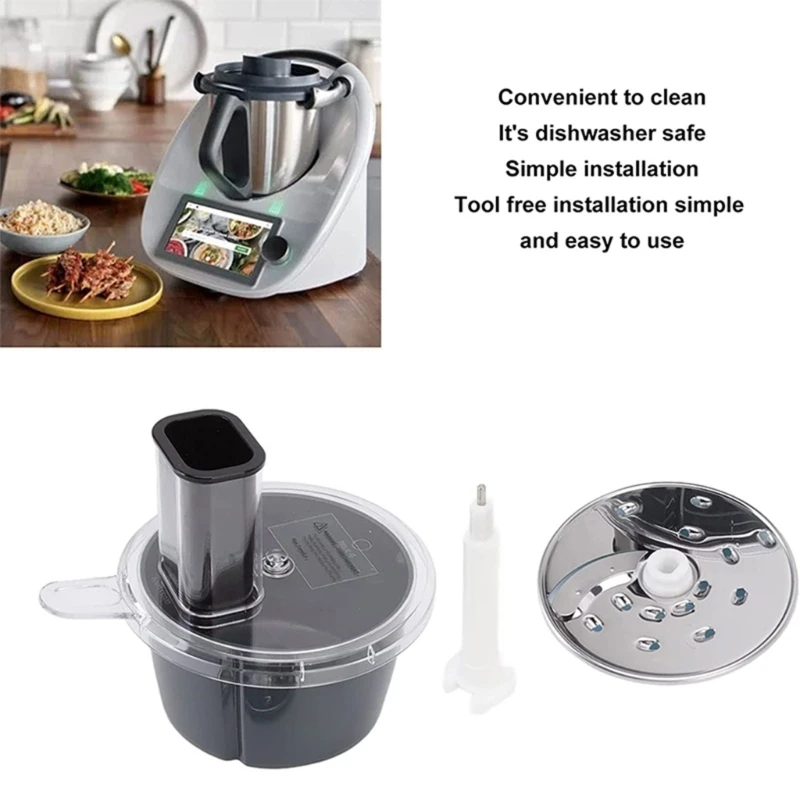 Multifunctional Processor Container Cutter Kit for Vorwerk-Thermomix TM5 TM6 Cooking Blender Slicing Accessory