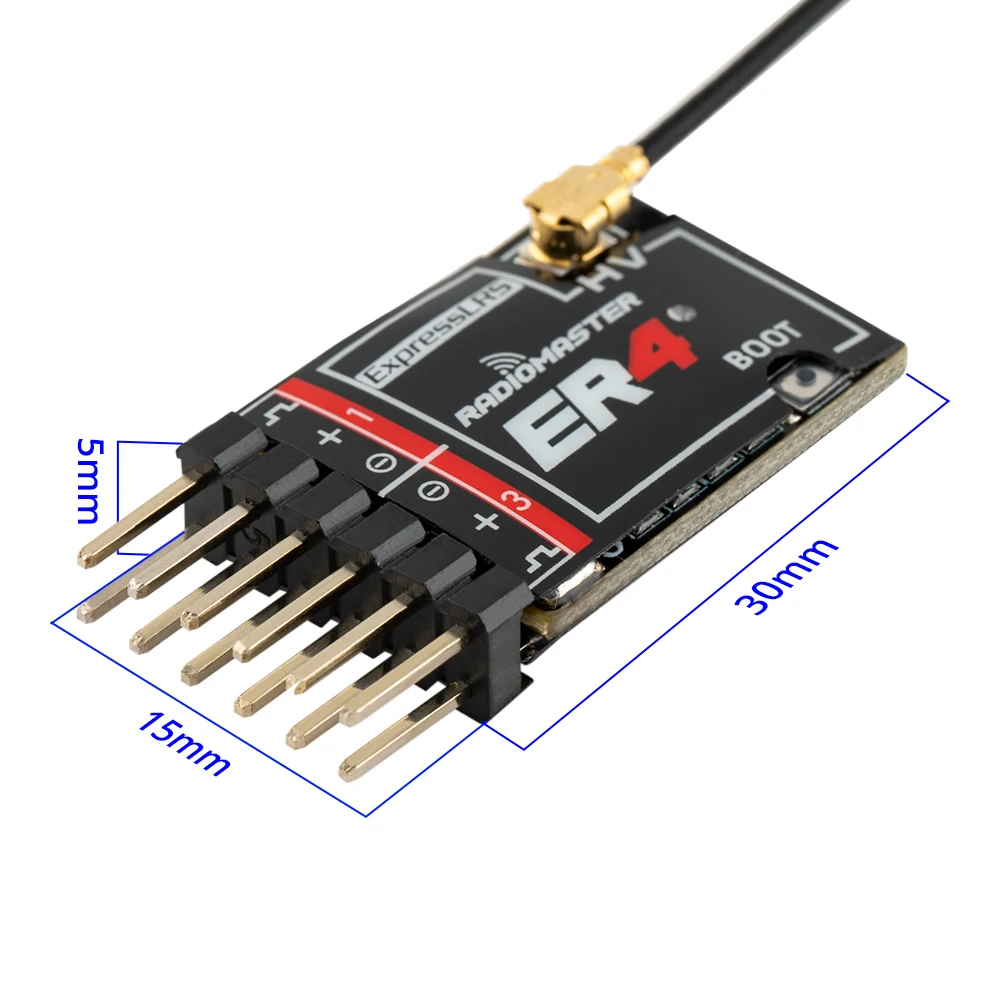 Récepteur RadioMaster ER4 PWM ExpressLRS 4 canaux pour RC