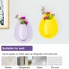 Silicone Flower Vase Self Adhesion Hydroponics Planter Sticker Wall for Glass Wall Window Party Wedding Festival Home 2