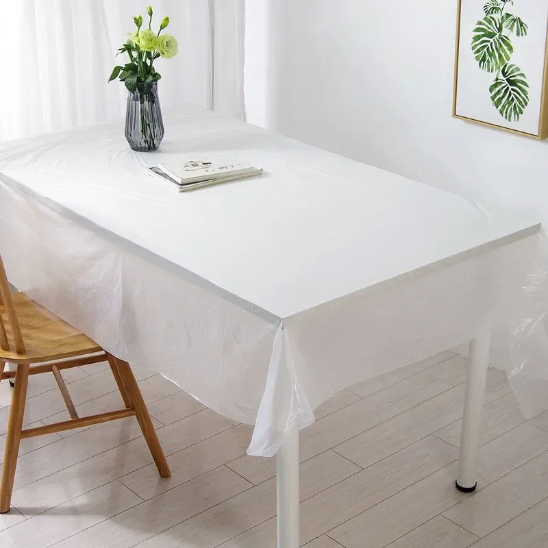 Rectangle Tulle Table Cover Waterproof Table Skirt Disposable Tablecloth for Birthday Party Supplies Wedding Decoration 3