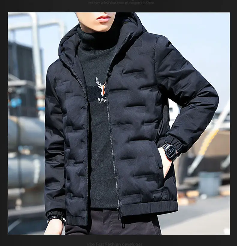 Autumn Jacket Men With Hood Men Casual Lightweight Jacket Hooded Mens Jackets and Coats waterproof parka