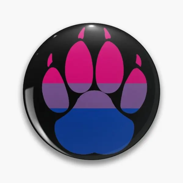 

Bisexual Pride Paw Soft Button Pin Lapel Pin Creative Women Collar Badge Decor Clothes Metal Fashion Cute Brooch Lover Funny