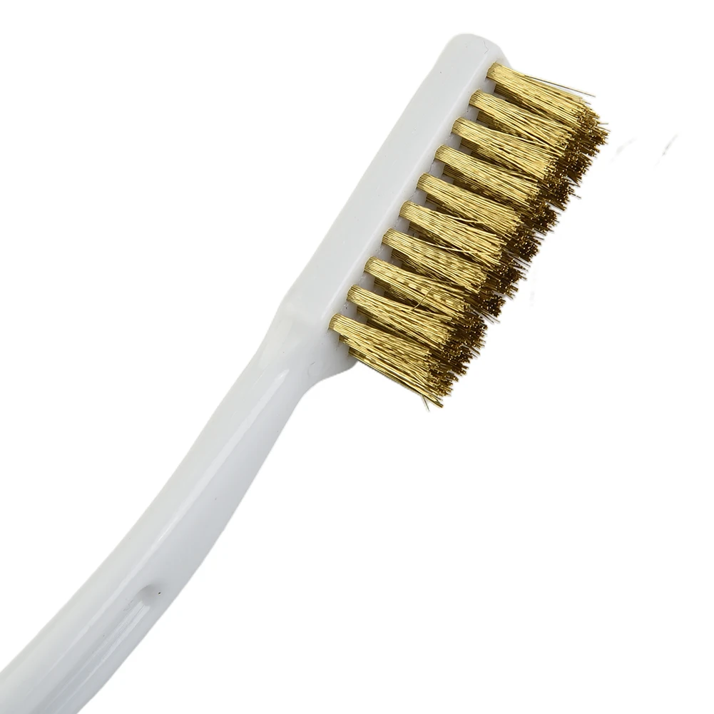 

Wire Brush Metal Remove Rust Brush Brass Stainless Steel Nylon Cleaning Brush Metal Scrubbing Polishing Burring Brush 170-180mm