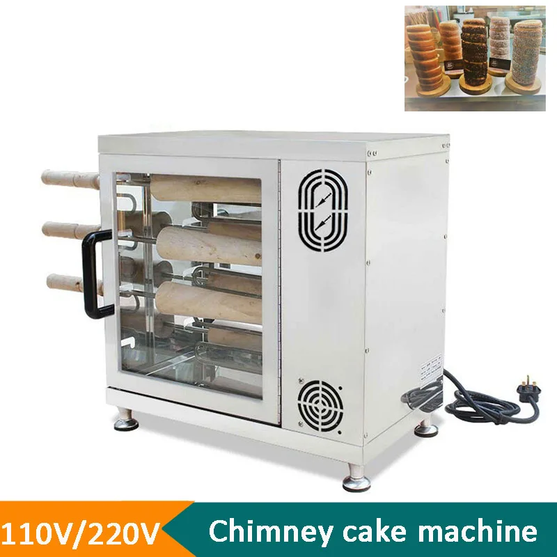 이탈리아 페이스트리 굴뚝 케이크 기계, 도넛 츄로 베이커, 헝가리 쿠르토시 굴뚝 케이크 오븐, Trdelnik 굴뚝 빵 롤 만들기, 신제품