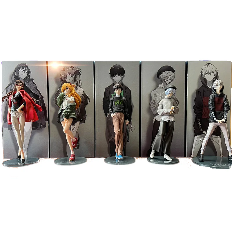 Set De 3 Figuras De Anime Ayanami Rei, Asuka Y Mari – Modelos PVC De 8 Cm – Decoración De Escritorio Y Coleccionables