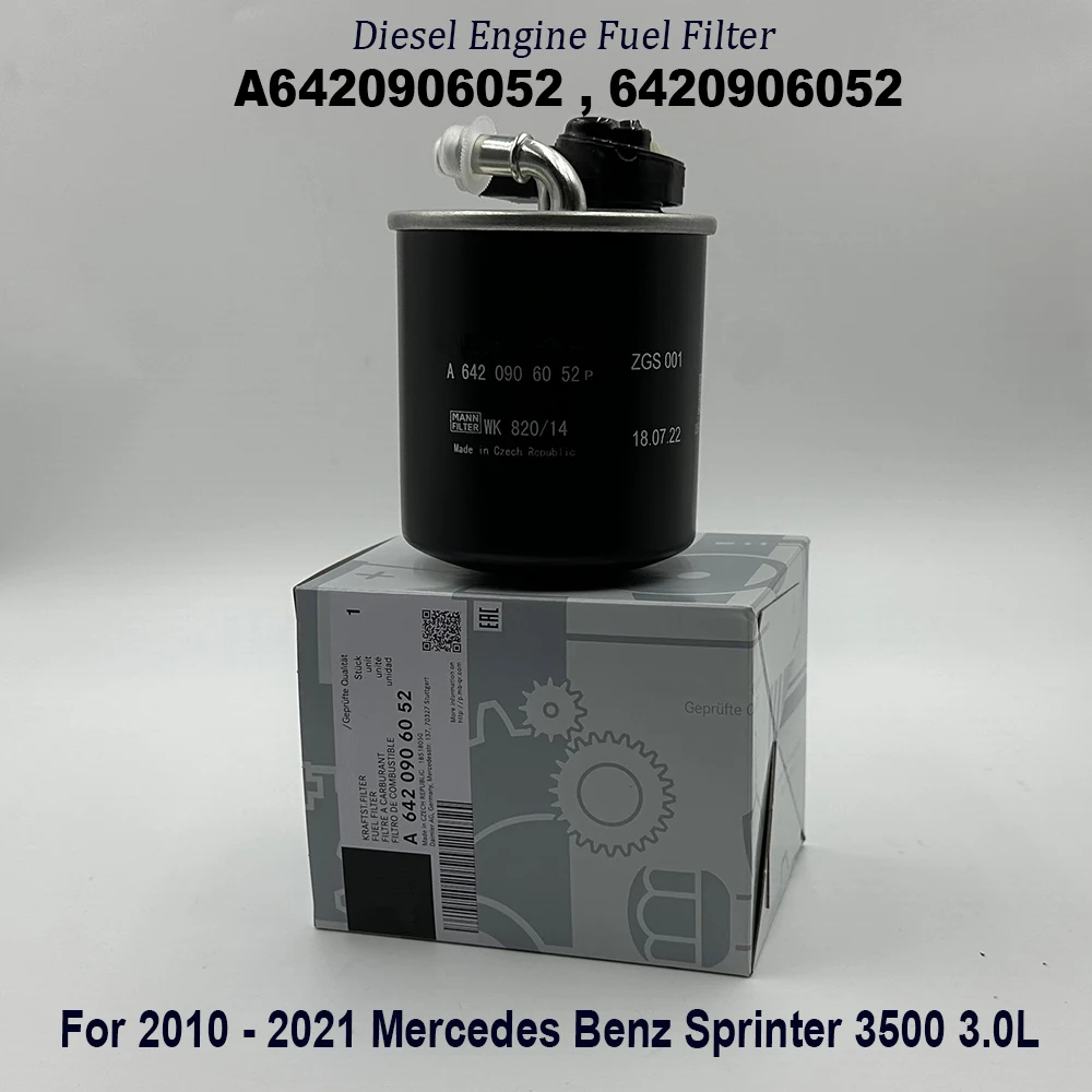 

NEW A6420906052 6420906052 Fuel Filter A6420903152 For Benzz C350 CLS350 E350 GL350 Sprinter 2500 3500 OM651 OM642 WK820/14