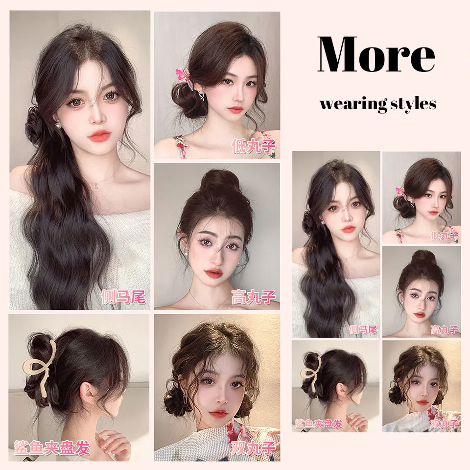 Synthetic Hair Wavy Bun for Women