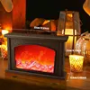 LED Fireplace Flame Lantern Lamp Simulation Flame Night Light USB Or Battery Powered Flameless Lamp for Courtyard Room Decor 3