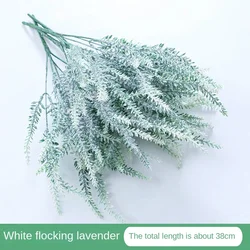 Elegant Artificial Lavender Bouquet for Wedding and Home Decor (White)