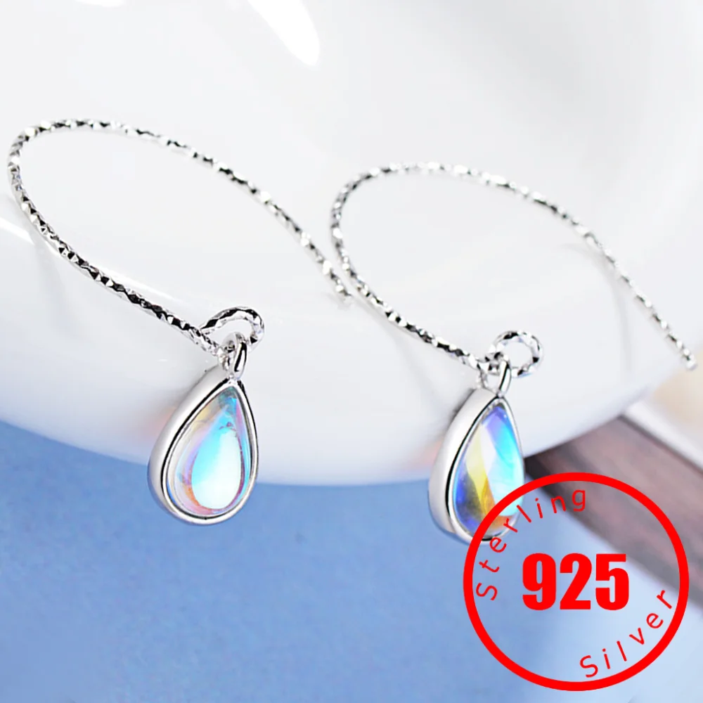 

Серьги-подвески женские из серебра 925 пробы в форме крючка