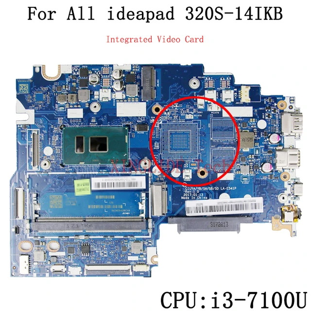 LA-E541P REV.1.0 For Laptop Lenovo Ideapad 320S-14IKB Motherboard Intel i3-7100U CPU Video Card Notebook PC Mainboard _ - AliExpress Mobile