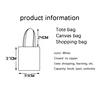 Customized Women Tote Bag with Print Logo Custom Your Pictures Fashion Canvas Shopping Shoulder Bags Drop Shipping 5