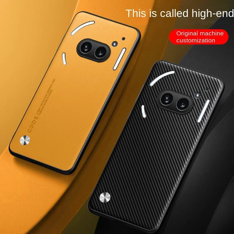 Fashionable Anti-Fingerprint Orange and Purple Leather Protective Case