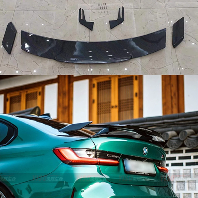 

Rear Boot Wing Trunk Spoiler Carbon Fiber For BMW M1 M3 M4 M5 M6 G20 G22 G23 G80 G82 G14 F32 F36 GT Style Forging Carbon 2018-Up