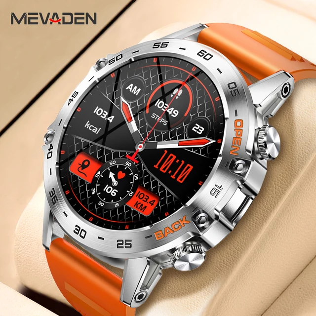 MEVADEN 1.39 inch Bluetooth Call Smart Watch Men Sports Fitness Tracker Watches IP67 Waterproof Smartwatch for Android IOS MD52