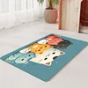 VIKAMA Diatomaceous Earth Cat Food Mat Dining Mat Soft Non-Slip Stain-Resistant Cat Litter Cat Dinner Bowl Mat Home Decoration 3