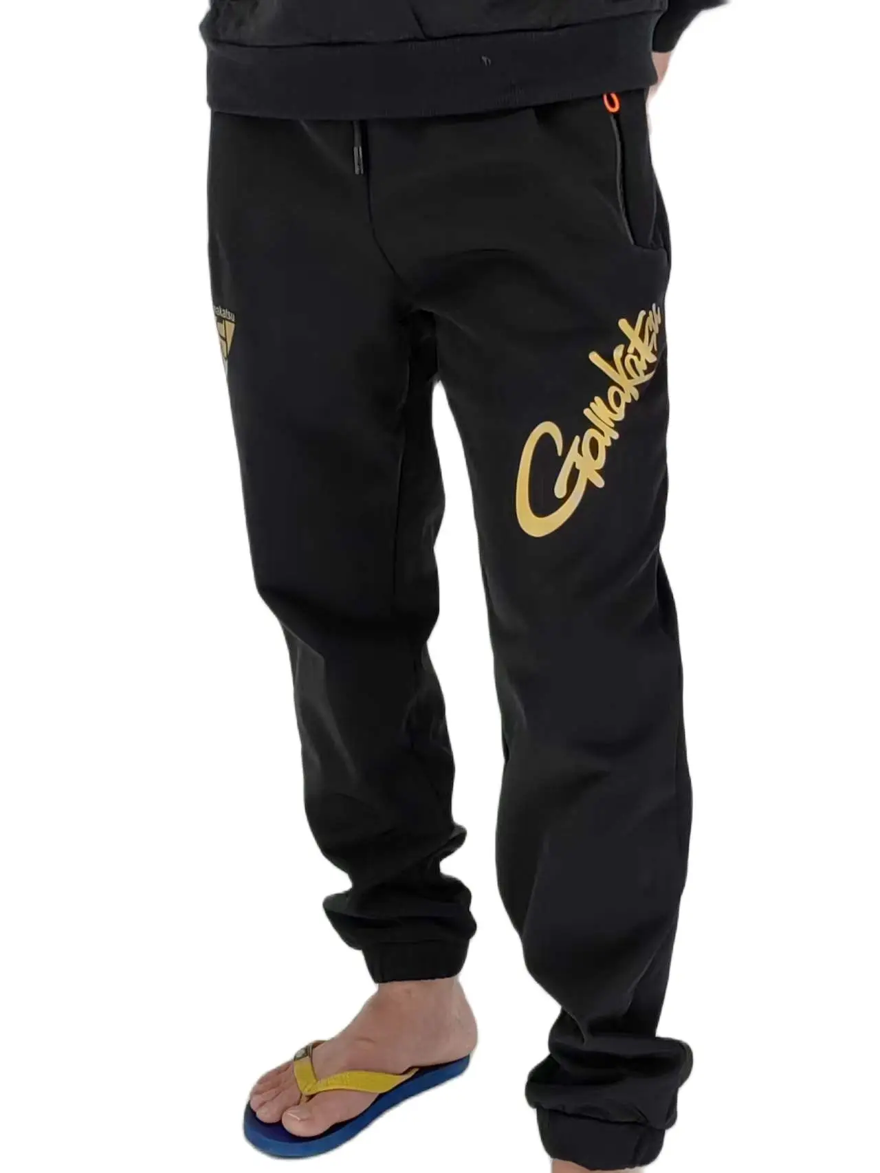 New Gamakatsu Pants Unisex Autumn Winter Outdoor Waterproof Plus Velvet Warm High Waist Elastic Thickened Fishing Trousers