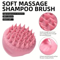 Scalp Brush Massager Sculp Scrubber Brush Wheat Straw Biodegradable Silicone Shampoo Brush Hair Scalp Massager For Hair Growth 2