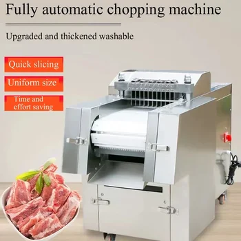 Commercial Frozen Duck Beef Pork Cube Cutter Big Meat Dice Cutting Machine Meat Cube Dicer Electric Bone Chicken Dicing Maker 1