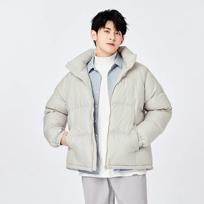 Semir Down Jacket Men Winter New Fashion Waterproof Light Warm Clothes Comfortable Stand Collar Thick Bread Jacket down jacket,mens jacket