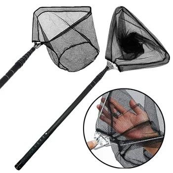 Ghotda Ultra-light Fishing Net Telescopic Handle Length 72.5-82.6cm