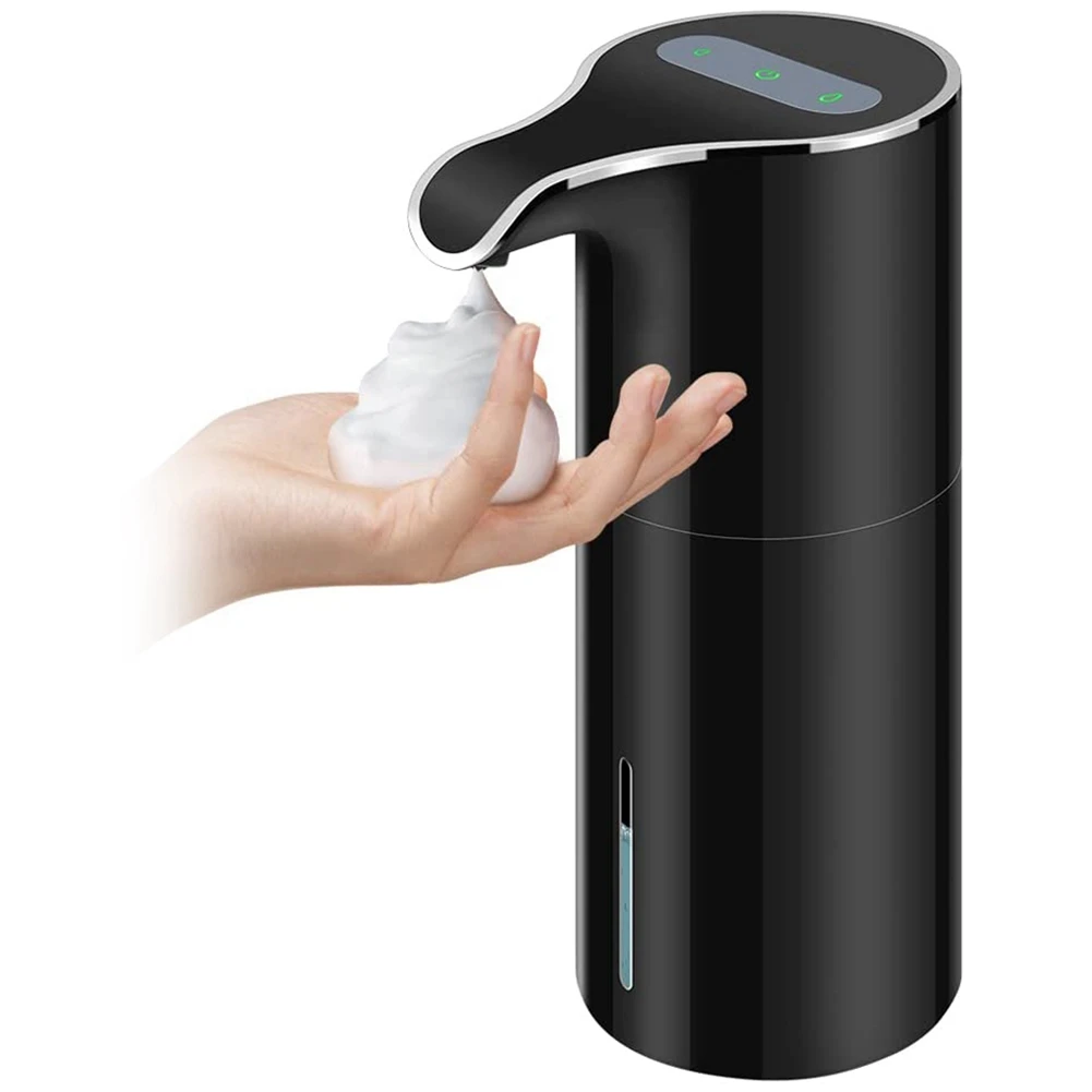 

Foam Soap Dispenser Automatic - Touchless Soap Dispenser USB Rechargeable Electric Soap Dispenser 450ML Black
