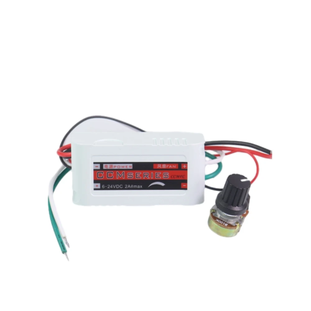 PWM Adjustable Motor Speed Controller DC 5V/12V/24V 1A Motor Governor Speed Regulator for Brushless Fan/LED/Water Pump