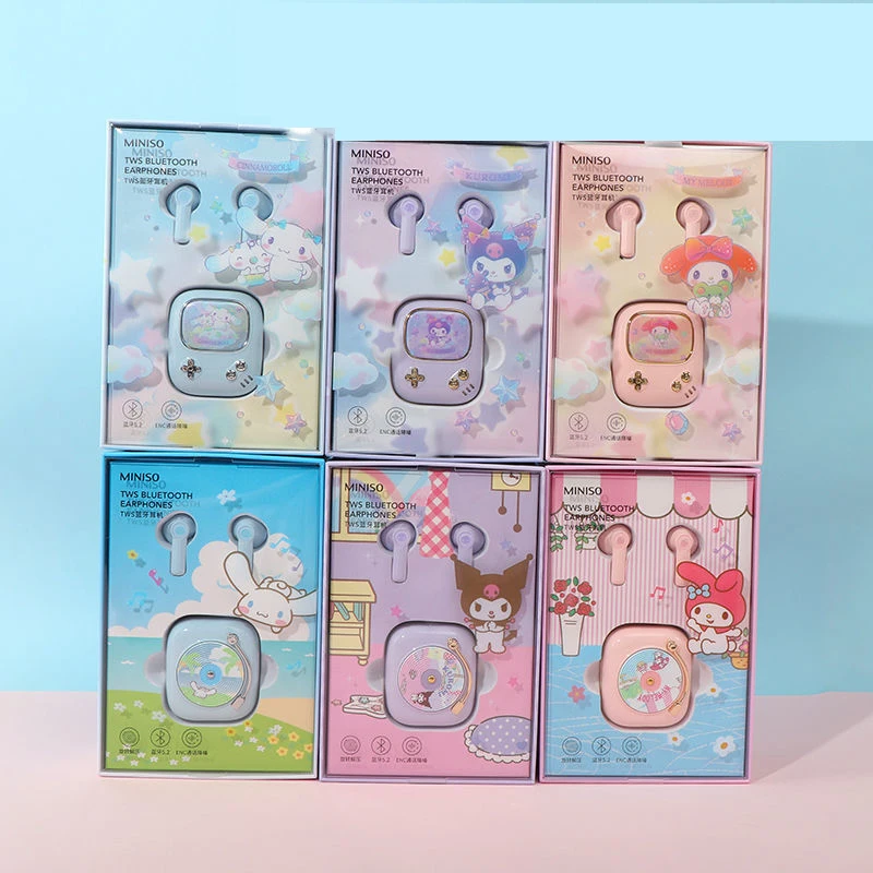 

Bluetooth-наушники Sanrio Cinnamoroll My Melody Kuromi, 300 мАч