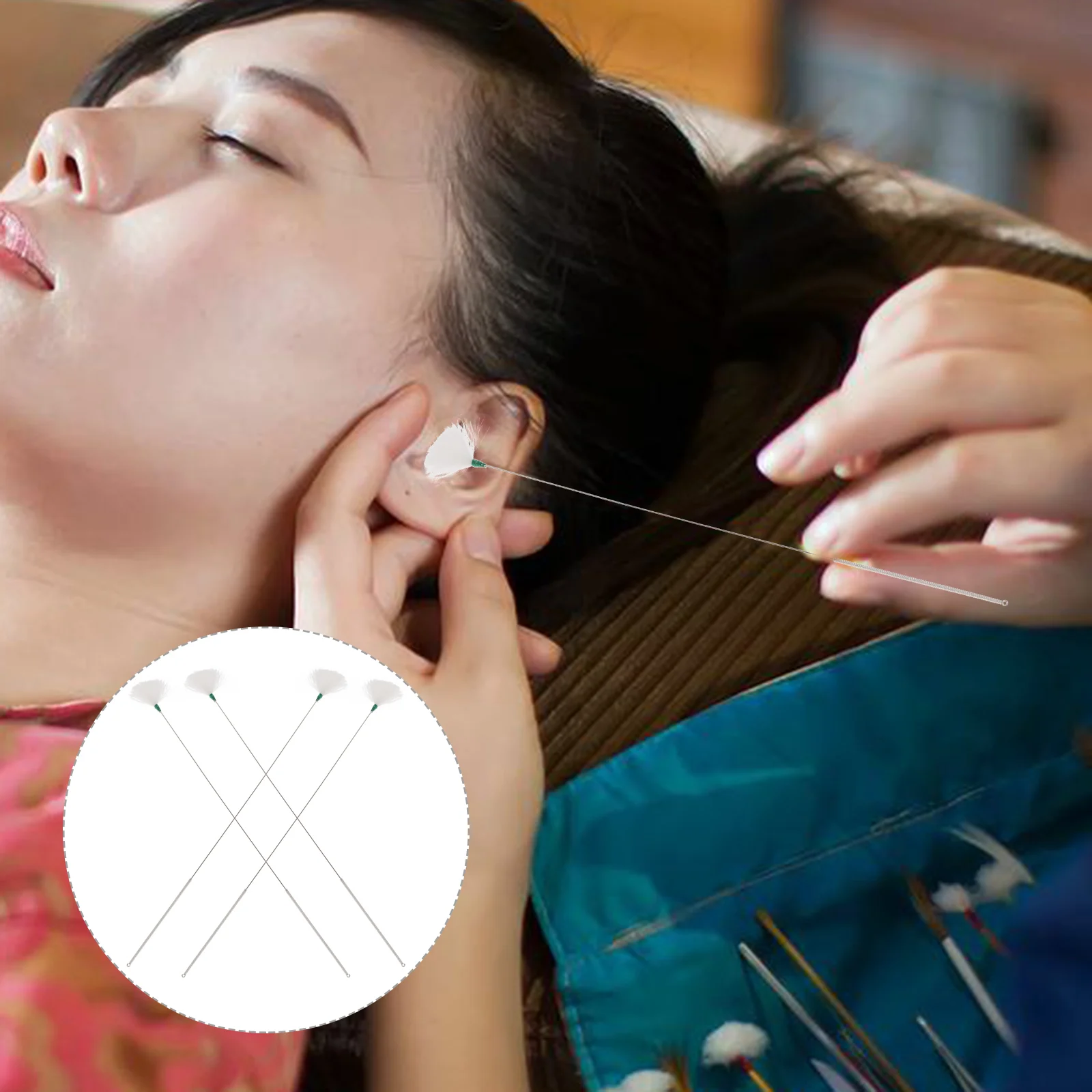 

4 Pcs Ear Picking Tool Practical Spoons Professional Earwax Pickers Cleaning Tools Delicate Exquisite Cleaners Goose