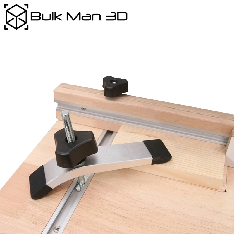 

Upgraded Woodworking T-Track Hold Down Clamp for T-Slot Clamping Blocks Platen 3D CNC Wood Milling Machine DIY Tool set