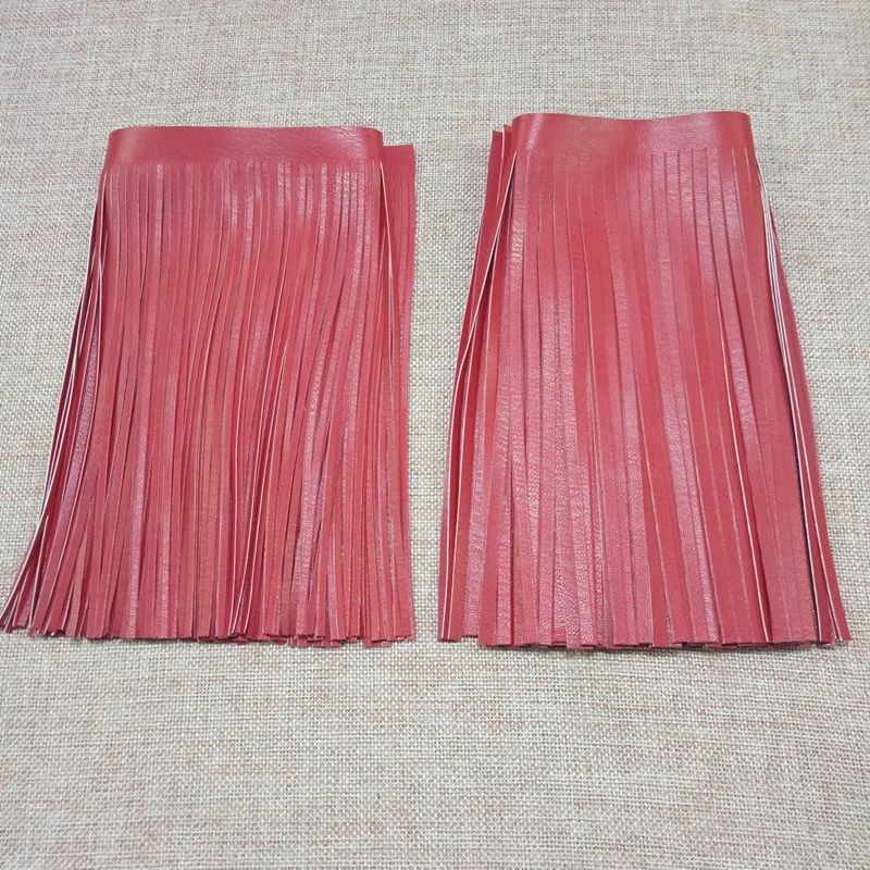 1m PU fringed lace leather synthetic leather deerskin velvet double-sided velvet apparel home furnish
