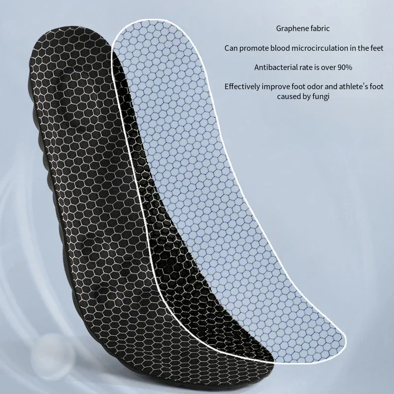 Graphene Antibacterial Shoes Insole Arch Support Orthopedic Insoles for Feet Quality Shock Absorbing Sports Fitness Shoe Sole