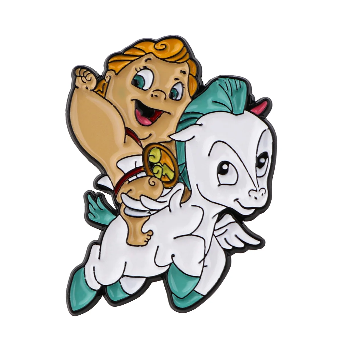 

Cute Baby Pin White Horse Enamel Pins Backpacks Brooches Brooch for Women Clothing Badges Cartoon Fashion Jewelry Accessories