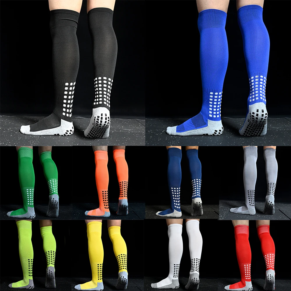 Long Football Socks Sports Men Women Soccer Socks Long Silicone Anti