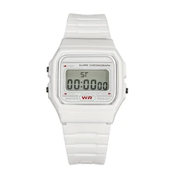 LED Digital Multifunctional Sports Watch (White)