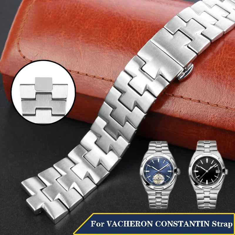 

Solid Stainless Steel Watch Band For VACHERON CONSTANTIN Strap Watchband Overseas 24mmx7mm 24mmx8mm Men's Watch Accessories