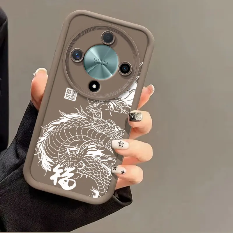 Fashion Dragon Totem Soft Silicone Shockproof Protective Case