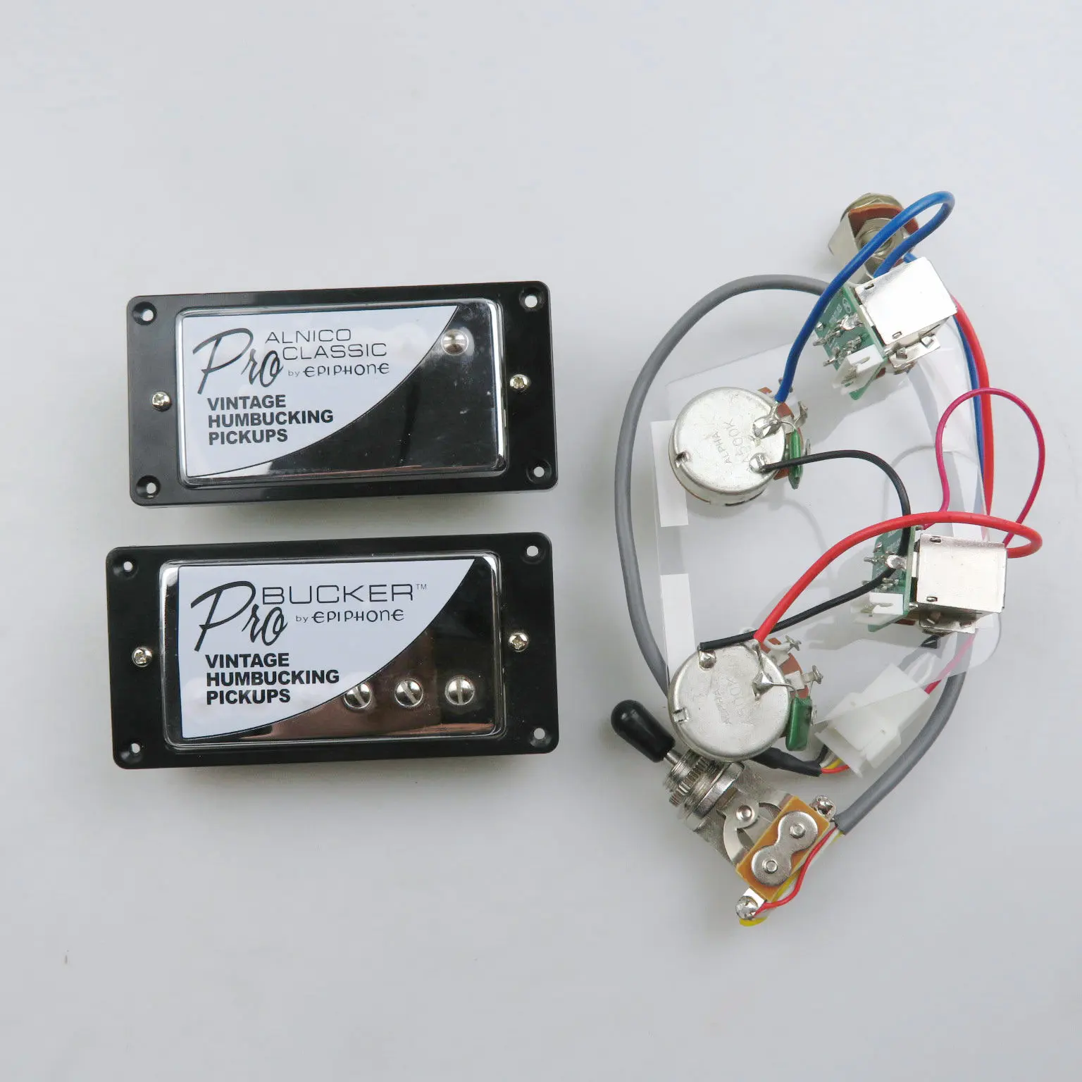 Epiphone Humbucker Alnico Classic 57 And PRO Bucker Guitar Pickups Push