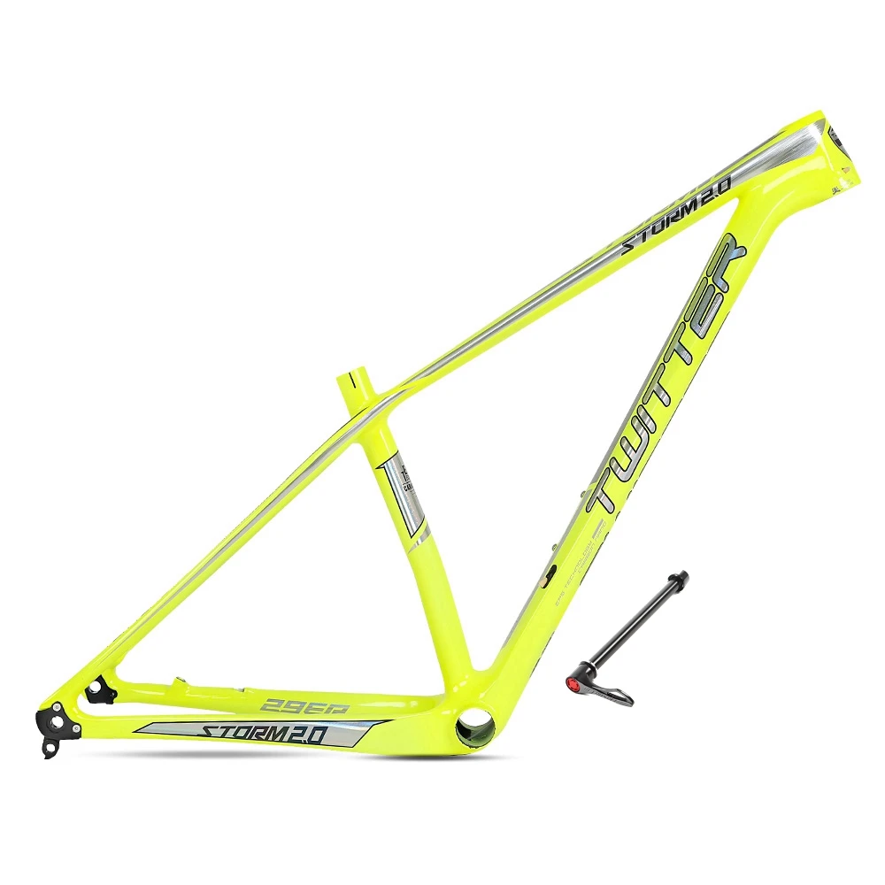 

Рама из углеродного волокна TWITTER-Mountain Bike, дисковый тормоз велосипеда, углеродное волокно, ось ствола, 12x148, 142, 27,5, 29er