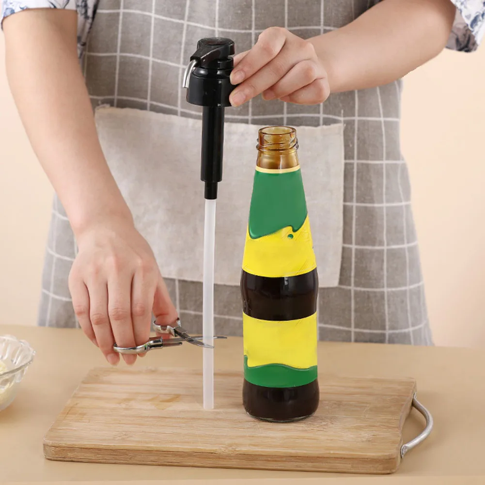 Universal Oyster Squeezer Sauce Pressing Nozzle Pump Head Juicer Ingredients Bottle Pressing Bottle Kitchen Tool
