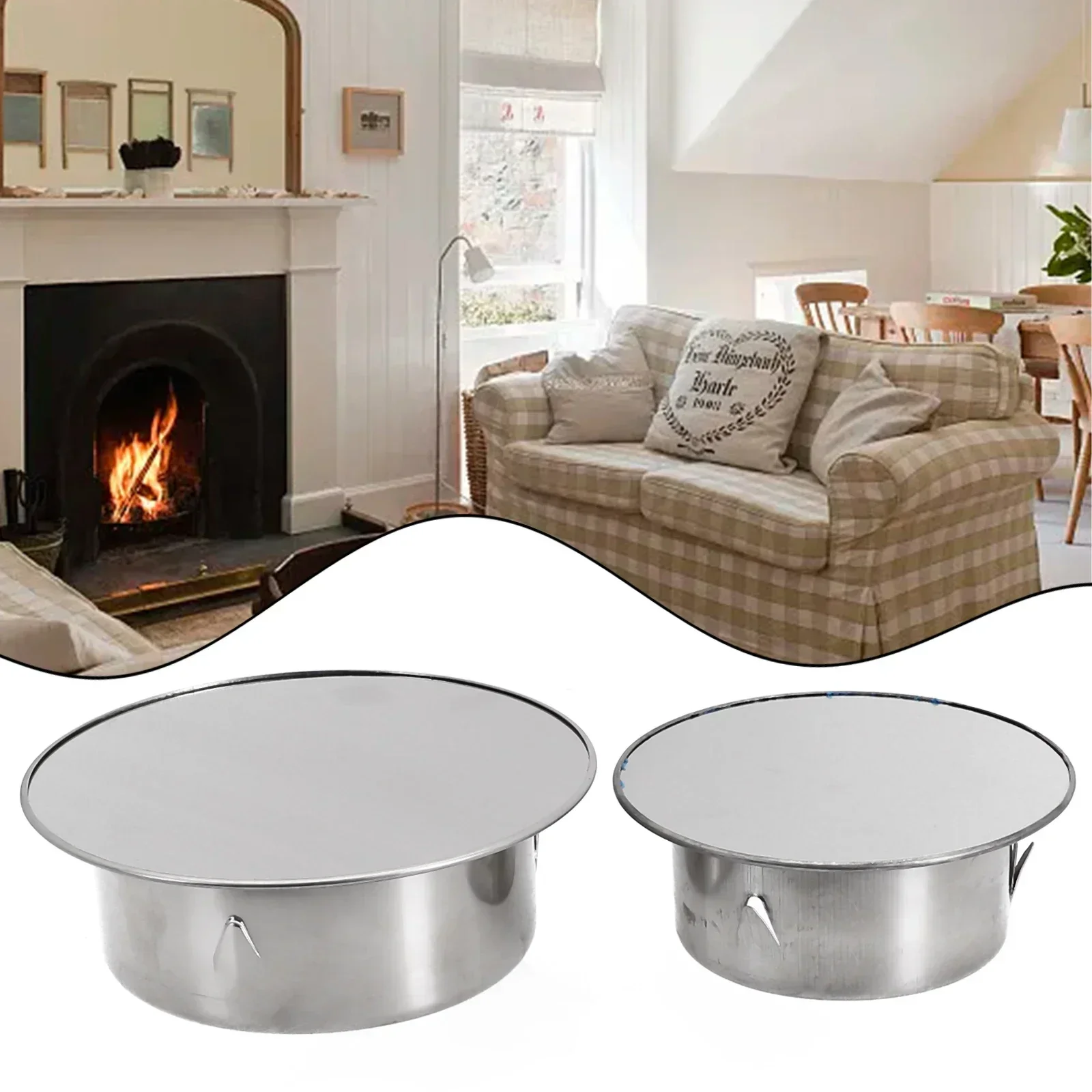 Chimney Hole Cover Stove Pipe Cover 75/83/90/110/160mm Corrosion-resistant Stove Pipes For Ventilation Outlet Roof for chimney cap
