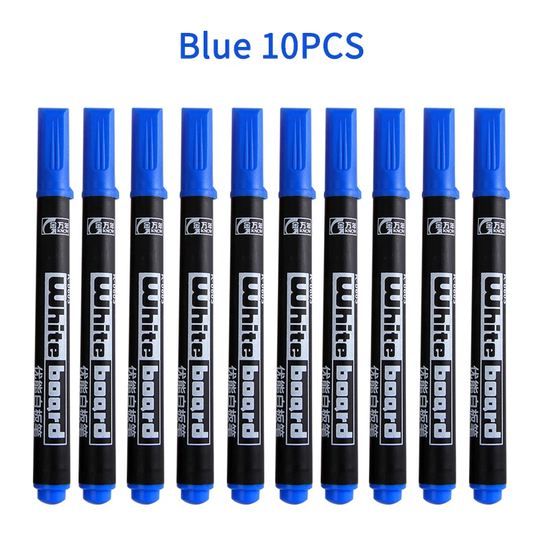 Premium Fine Point Black Dry Erase Markers - Low Odor for School, Office, and Home