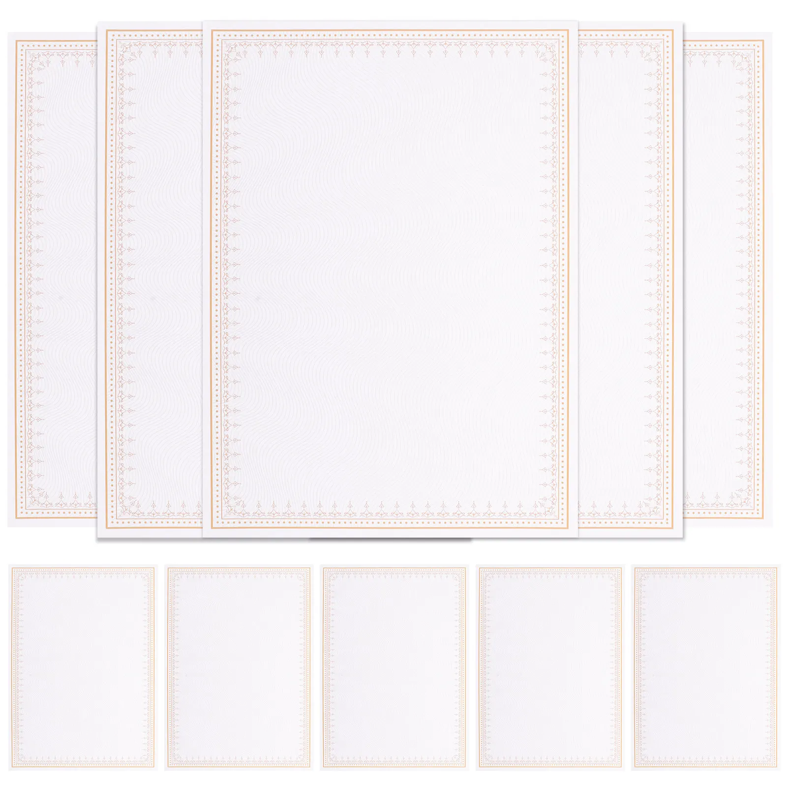 10Pcs 쓰기 가능 인쇄 가능 A4 인증서 용지 학업 인증서용 빈 졸업장 용지 스포츠 상장 인증서