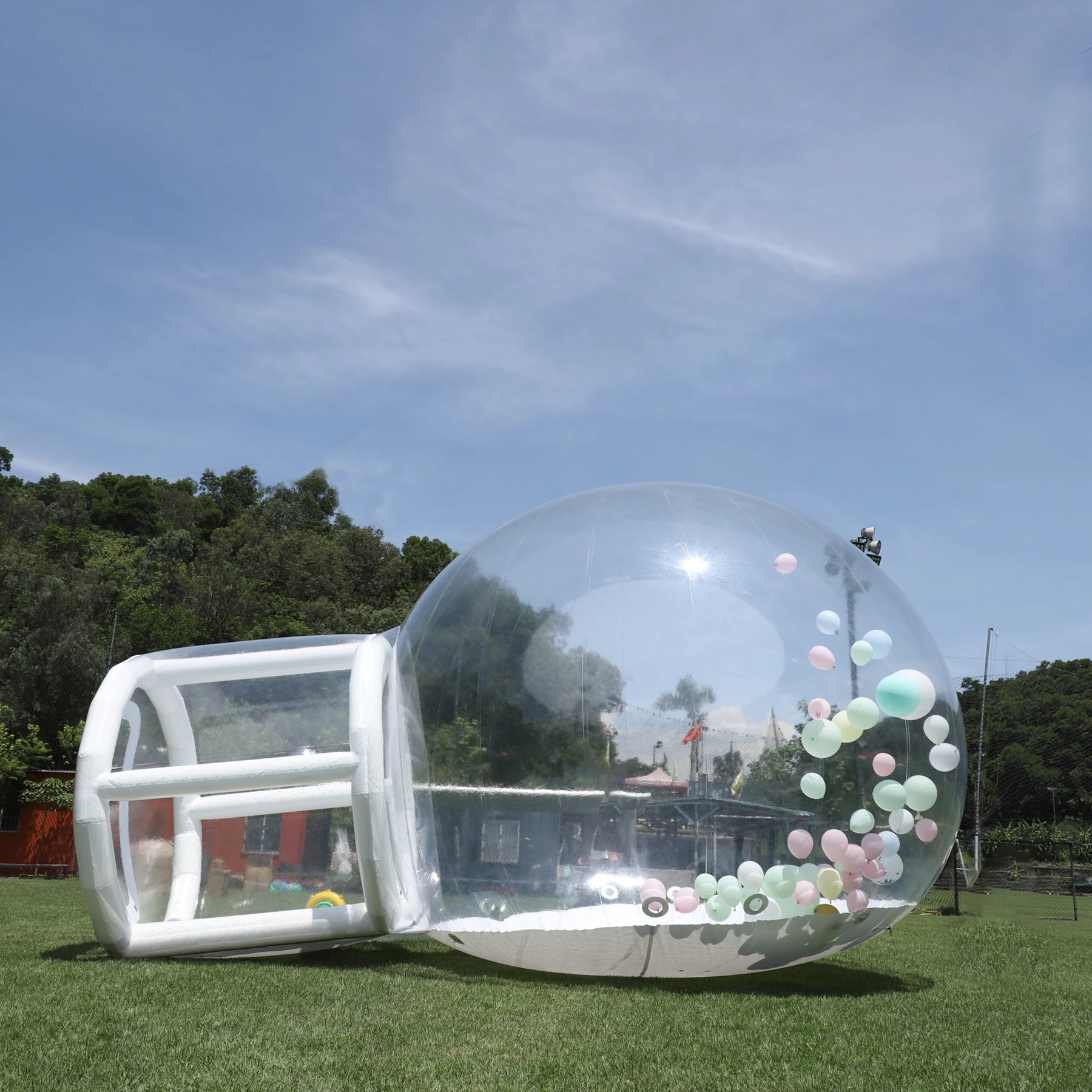 RTS Inflatable 4M 12FT PVC Bubble House Inflatable Chlidren Toys Outdoor Commerical Castle With 1100W Air