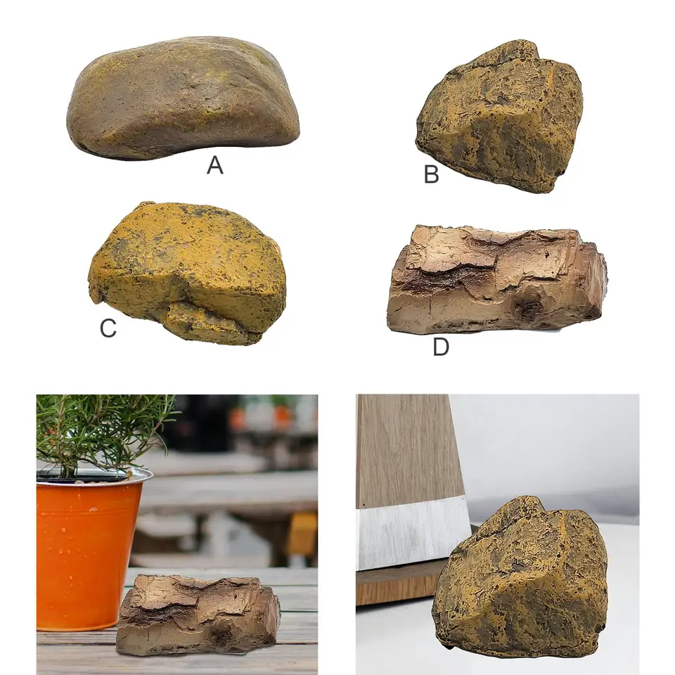 Scatola portachiavi in pietra nascosta di ricambio Il supporto da roccia per giardino esterno portatile nascosto  30